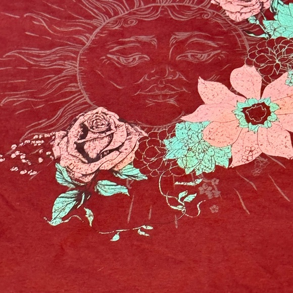 Modern Lux Deep Red Crewneck Tee - Picture 2 of 6